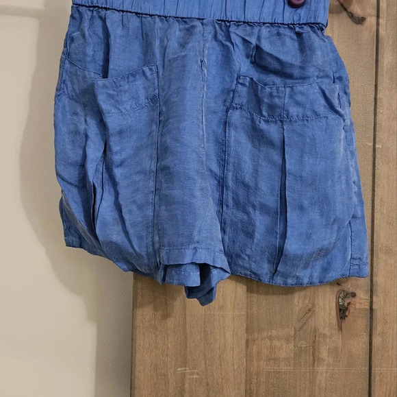 ZARA Blue silky pull on shorts.  Size XS NWT - Picture 6 of 12